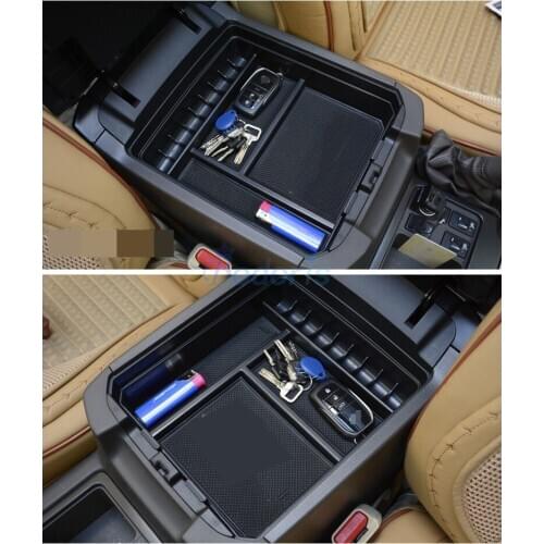 For Toyota Land Cruiser 120 150 Prado FJ120 FJ150 2003-2018 Armrest Storage Box Tray Car Organizer Strwoing Tidying Accessories