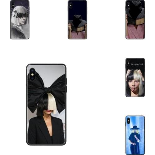 Popular Star Sia Top Detailed Popular Black Soft TPU Cell Phone Cases For Apple iPhone X XR XS 11 12Pro MAX 5S 5C SE 6S 7 8