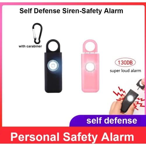 Self Defense Siren Safety Alarm 130dB for Women Keychain with SOS LED Light Personal Alarms Personal Security Keychain Alarm