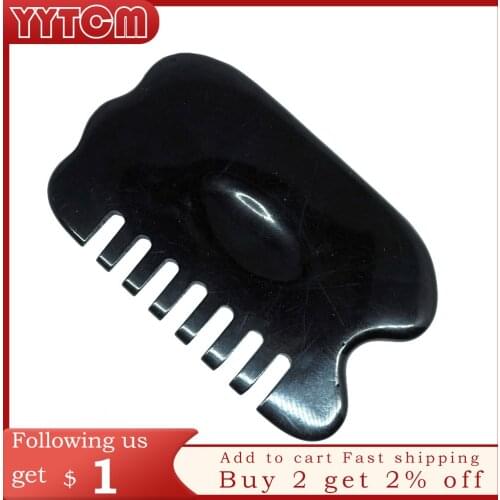 Resin Beeswax Massage Scraping Facial Back Neck Massager Comb gua sha massage tool beeswax guasha