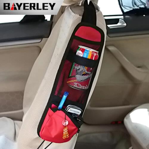 Car Seat Storage Bag Car Organizer For Stowing Tidying Auto Seat Side Bag Hanging Pocket Bags Nylon Sundries Holder car-styling