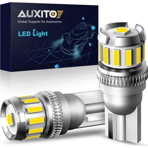 AUXITO 2x No Error T10 LED W5W 194 168 Interior Light Bulb for BMW E60 E90 Peugeot 307 Mini Cooper R56 Seat leon 2 Reading Lamp