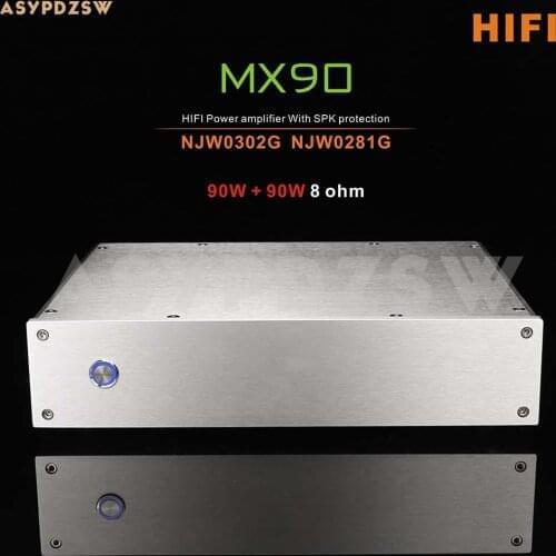 MX90 HIFI Class AB Power amplifier NJW0302G NJW0281G With SPK protection 90W+90W 8 ohm