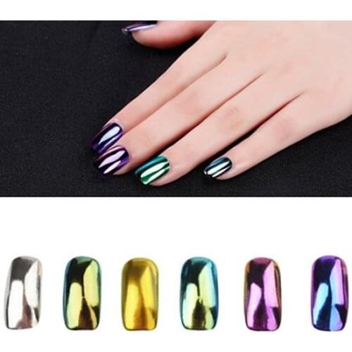 1g/box Mirror Nail Glitter Powder Dust Nail Art DIY Shinning Chrome Pigment Glitters