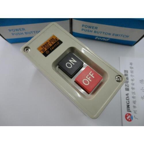 3P 3 Phase 30A 3.7KW Self Lock On/Off Power Pushbutton Switch TBSP-330