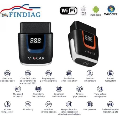 Viecar ELM327 V2.2 Bluetooth 4.0 WIFI Type-C VP001 VP002 VP003 VP004 obd II Support IOS/Android/PC obd2 Scanner Diagnostic Tool