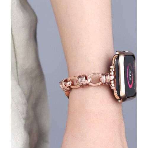 Stainless Steel Metal Strap For Apple Watch Band 44mm 40mm 42mm 38mm Bracelet Link Belt For IWatch Series 6 SE 5 4 3 Watch Band