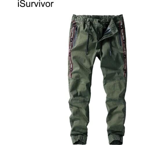 ISurvivor Top quality Men Military Camo Cargo Pants Leisure Cotton Trousers Cmbat Camouflage Overalls Plus Size 28-38