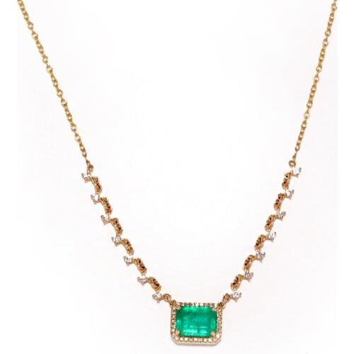 Gold silver color cubic zirconia cz link chain high quality fashion female collar necklace