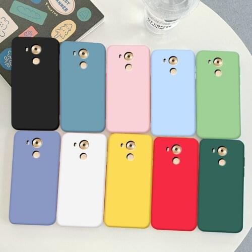 For Huawei Mate 8 Case Soft TPU Silicone Case Macaron Colors Candy Black Simple Phone Back Cover