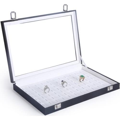 Standmarket Ring Box Spiked Model Black White Inside