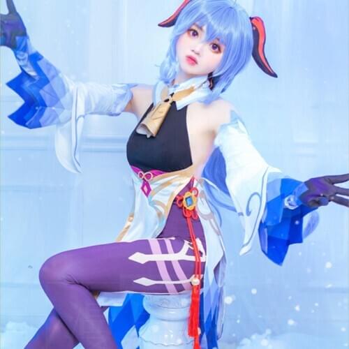 Game Genshin Impact Ganyu Cosplay Costume Women Sexy Dress Anime Suit Halloween Carnival Uniforms Custom Made