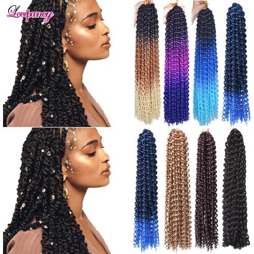 Lovepancy Single Passion Twist Crochet Hair 18Inch 22Roots Synthetic Braiding Hair Extensions Crochet Braids Spring Twist Hair
