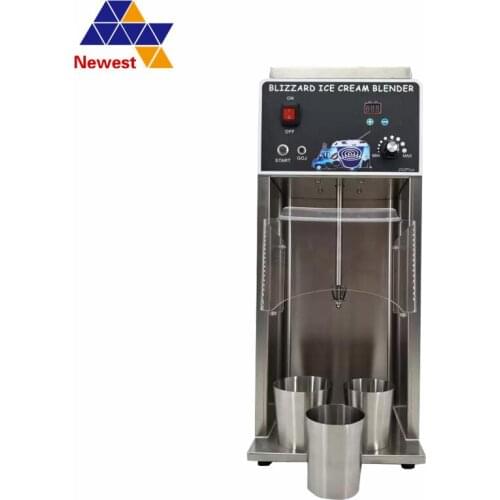 With timer and speed adjust yogurt ice cream mixer machine 8000Rpm Blizzard ice cream blender