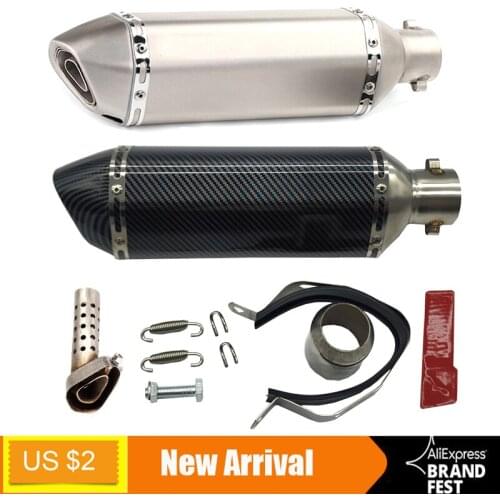 MOTERCROSS Motorcycle Moto Exhaust Pipe Turbo Motocross Exhaust Muffler DB Killer Scooter Pit Bike Dirt R1 R3 R6 CB400 CBR250R