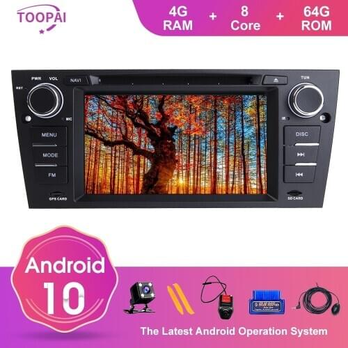 TOOPAI Android 10 For BMW E90 E91 Touring E92 Coupe E93 M3 2005-2012 Auto Radio Stereo HeadUnit GPS Navigation Multimedia Player