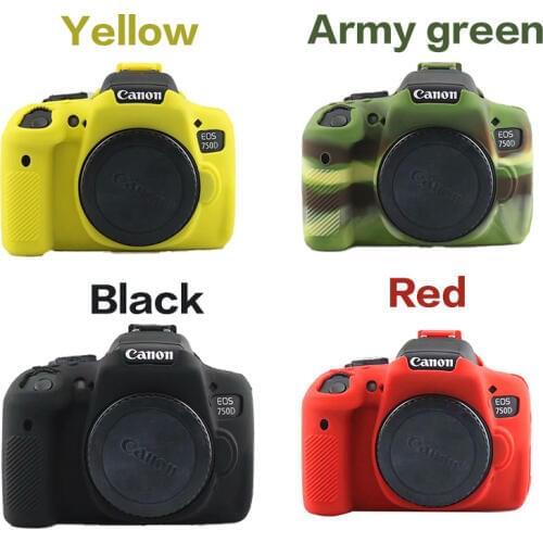 750D Soft Silicone Rubber Camera Protective Body Cover Case Skin For Canon 750D Camera Bag
