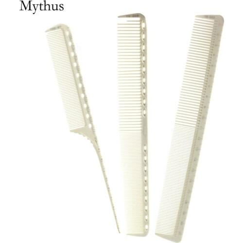 Japan Barber Hairdressing Comb kit In 3 Pcs/lot Antiheat Resin Measurement Haircut Comb Hairdresser Tail Comb For Hairstyling