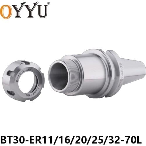OYYU BT30 ER11 ER16 ER20 ER25 ER32 70L ER Tool Holder High Precision Milling Cutter Shank CNC Machining Center 1pcs