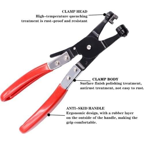 Fit Car RepairPractical Car Pipe Hose Clamp Pliers Fuel Coolant Clip Car Tool Pipe Clamps Pliers Car Clip Plier