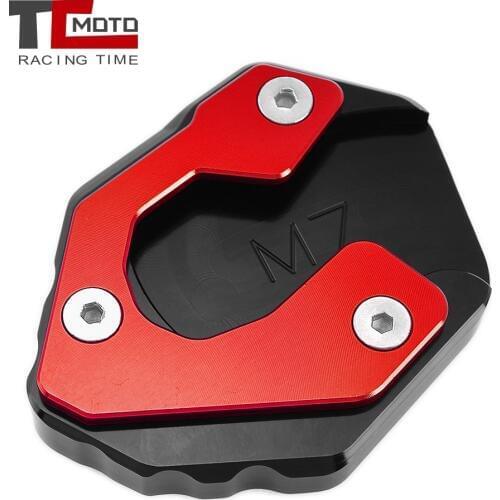 Motorcycle CNC Support Plate Foot Pad Side Stand Enlarge Kickstand For Yamaha MT07 MT 07 MT-07 FZ07 FZ 07 2015-2020 2016 2017