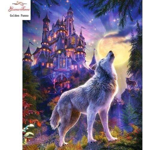 Full Square Diamond Painting animal 5D DIY Diamond Embroidery wolf Mosaic Picture Of Rhinestone wedding decor home