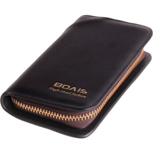 Portable Leather Housekeeper Holders Car Keychain Key Holder Bag Case Unisex Wallet Cover Simple