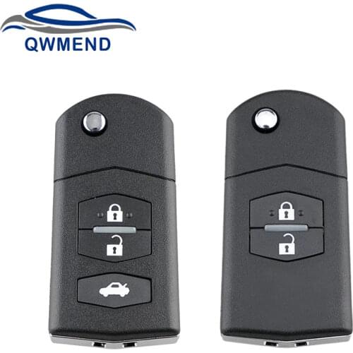 BHKEY For Mazda Key Shell 2/3 Buttons Car Remote Key Fob Case for Mazda 3 5 6 replacement Smart Car Key Shell