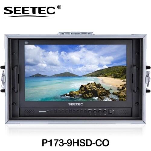 SEETEC P173-9HSD-CO 17.3 Inch 4K HDMI 3G SDI Carry-on Full HD 1920x1080 Aluminum Design Broadcast Director Monitor