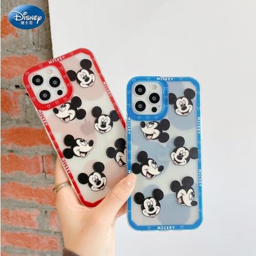 DISNEY 2021 Minnie Silicone Case for IPhone 11 Pro Xs Max iPhone 7 8 Plus Official Liquid Silicon 360 Full Cover zz0624