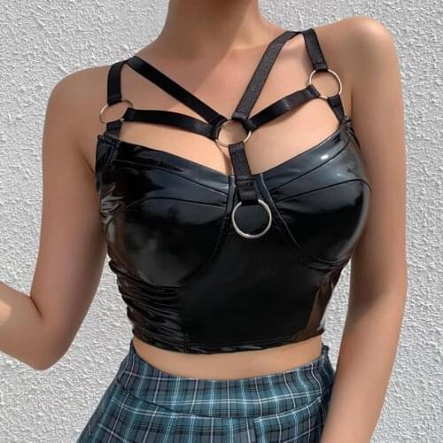 Strap-on Short Crop Tops Camis crop top with strapless and chest-side gathered tunic bra-tops night club fashions outerwear F959