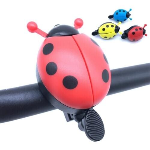 Hot sale Bicycle Bell Ring Beetle Cartoon Bicycle Bell Children Ladybird Bell Bicycle Riding Horn Siren Bicycle Accessories
