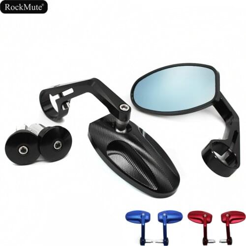 Rear View Side Rearview Mirrors For Universal Motorcycle Sport Bike Naked Retro Cafe Racer Fit 22mm/28mm Handlebar/Bar Ends