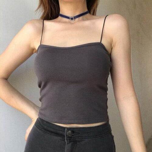 WOMENGAGA 2021 Fashionable Versatile Suspender High-waisted Short-length Sleeveless Tight-fitting Sports Vest For Woman 9RDV