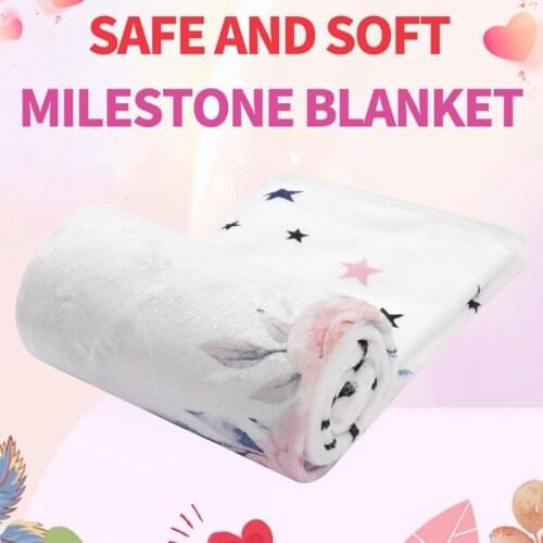 1 Set Baby Monthly Record Growth Milestone Blanket Newborn Photography Props Accessories Creative Background Cloth Infant