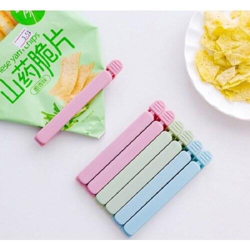 10Pcs/set Random Color Portable Kitchen Storage Food Snack Seal Sealing Bag Clips Clamp Plastic New Food Clip Plastic Tool