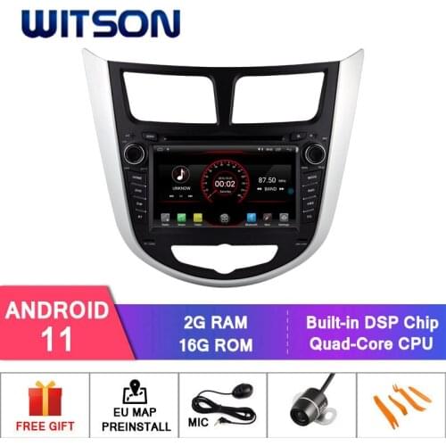 WITSON Android 11 AUTO CAR RADIO FOR HYUNDAI VERNA SOLARIS ACCENT 2010 2012 AUTO STEREO MULTIMEDIA DVR TPMS OBD built in carplay