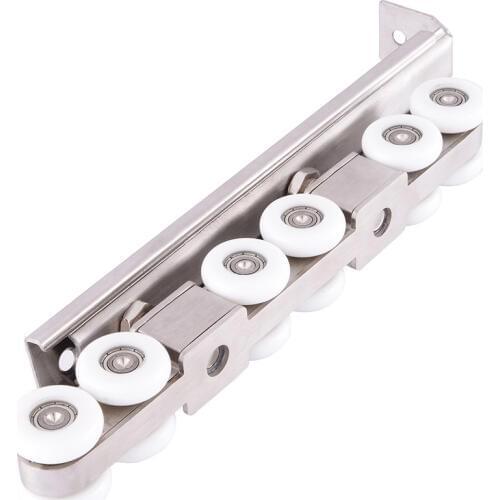 Silent stainless steel sliding door hanging round wheel Durable heavy wheel 12 hanging pulley