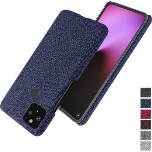 For Google Pixel 5 5A 4A 3A 4 3 XL Coque Luxury Cloth Texture Fitted Phone Case For Google Pixel5a Pixel4a 5G Pixel3a Capa Funda