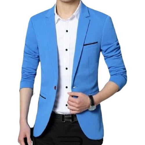 Mens Plaid Blazer Cotton Coat Slim Linen Blazers Masculine Blazer One Button Suits Men Outwear Plus Size M- 5XL