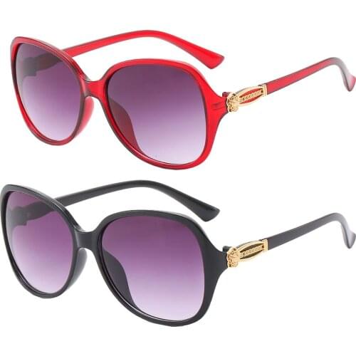 Fashion Classic Large Frame Sunglasses Women Brand Designer Elegant Punk Sun Glasses Luxury Round Bicycle Trendy Eyewear