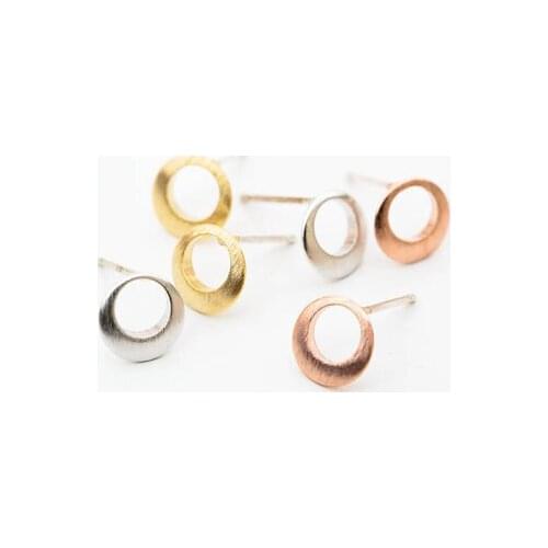 Fashion Round style stud earrings Full Moon Earrings Stud Earrings For Women Wholesale 30Psc