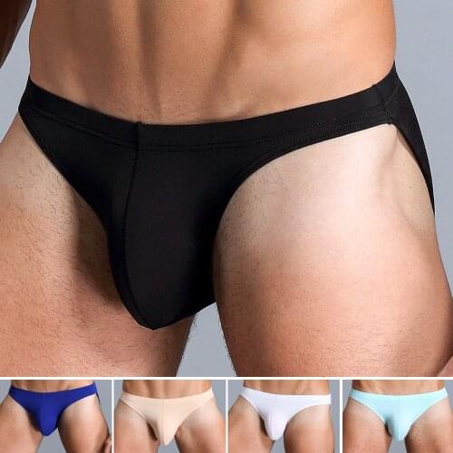 Men Sexy Fast Drying Underwear Briefs Shorts Waist U Convex Pouch Spandex Mens Panties Bikini G-string Thong Jocks Tanga Exotic
