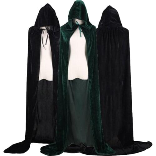 Halloween cape Cloak Wizard Witch costume cloack Medieval Cape witch children adult cape pleuche Cosplay Death Cape Vampire