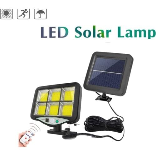 Seperable 120 LEDs Solar LED Porch Lights PIR Motion Sensor LED Diode Wall Lamp IP65 Outdoor Path Way Garage Fence Auto ON/OFF r
