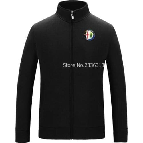 Winter Autumn standard collar fleece Alfa Romeo sweatshirt fans 4S stores overalls zipper coats jackets