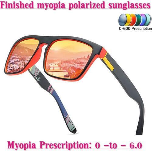 MINCL Retro Vintage men women polarized sun glasses polarized sunglasses Custom Made Myopia Minus Prescription Lens -1 to -6 NX