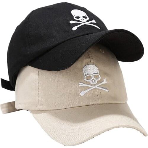 Unisexy Skeleton Embroidered Baseball Cap Women Adjust Outing Sun Hat Cotton Sports Caps Trucker Student Hats Men Peaked Cap