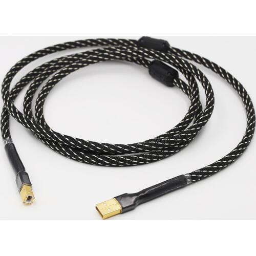 Piece Hifi USB Cable, Hi-end Type A to Type B Hifi Data Cable, DAC Decoder Sound Card Audio Cable DAC Data Lines