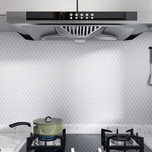 Waterproof Wall Stickers Self Adhesive Panel Oil Proof Sticker Covering Film Stickers Kitchen Pegatinas Pared Home Decor DG50TM